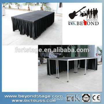 RK carpet finish stage. portable stage platform